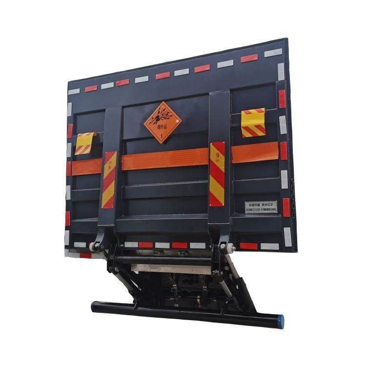 Platform angkat ekor kontainer hidrolik untuk model truk Shacman yang digerakkan oleh mesin