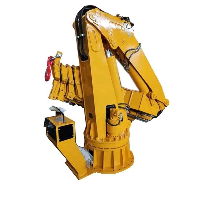 2 / 3 / 5 / 10 Ton Offshore Telescopic Ship Marine Deck Crane Dengan Persyaratan Pelanggan