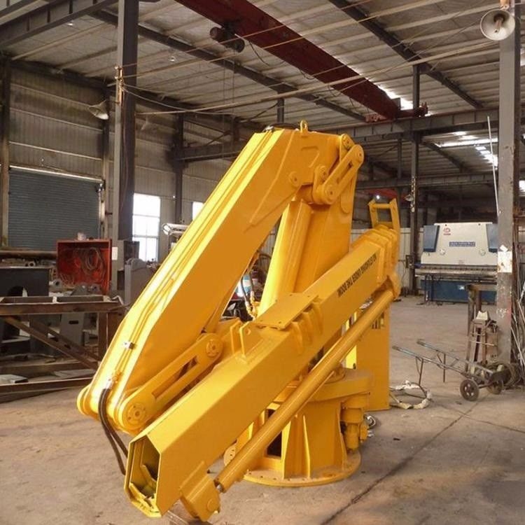 2 / 3 / 5 / 10 Ton Offshore Telescopic Ship Marine Deck Crane Dengan Persyaratan Pelanggan