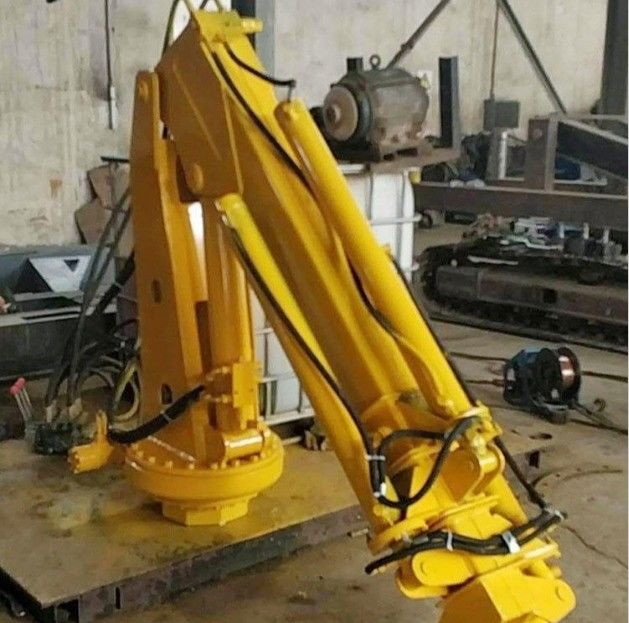 2 / 3 / 5 / 10 Ton Offshore Telescopic Ship Marine Deck Crane Dengan Persyaratan Pelanggan