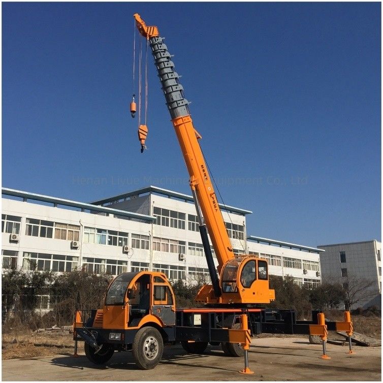 Yükseltme Yüksekliği 25-33m 10 Ton 12 Ton 16 Ton Düz Boom Hidrolik Kamyon vinci