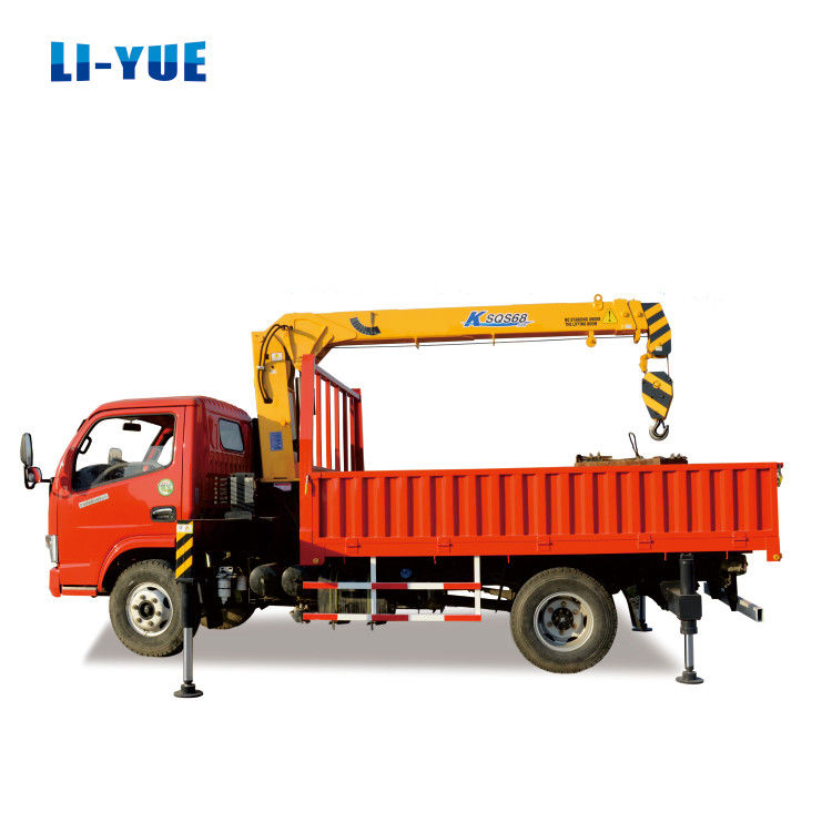 Boom Crane Dongfeng 4x2 Mini 3 Ton Truck Crane dipasang dengan Pompa Hidraulik Changjiang