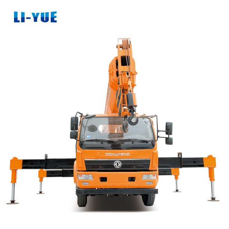 Euro 1/2/3/4/5 Standar Emisi 6 Ton Truk Crane Aman dan Sistem Hydraulic Crane