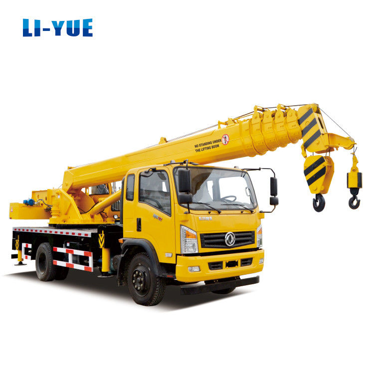 8 Ton Telescopic Hydraulic Boom Truck Crane dengan Liyuan Valve dan Foton Chassis Made