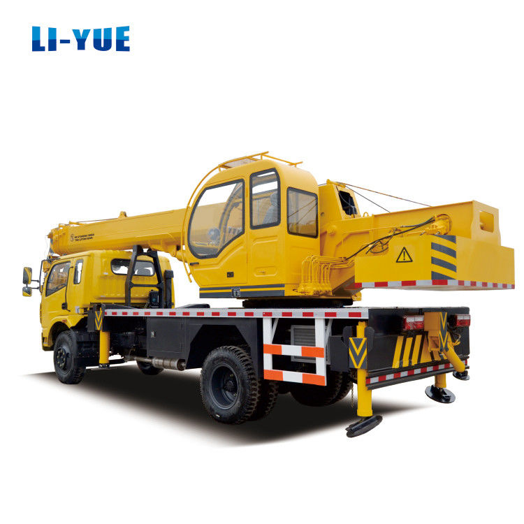 8 Ton Telescopic Hydraulic Boom Truck Crane dengan Liyuan Valve dan Foton Chassis Made