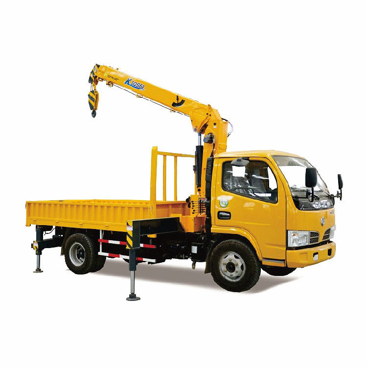 5 Tons Telescoping Boom Truck Mounted Crane Để bán 4 * 2 Xe tải với cần cẩu
