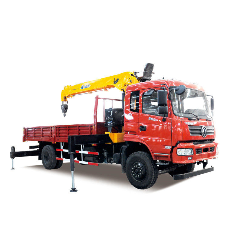 ไฮดรอลิก 6.3 ตัน รถบรรทุก มอนท์เครนตรง Telescopic Arm Stiff Boom Crane สําหรับรถบรรทุก