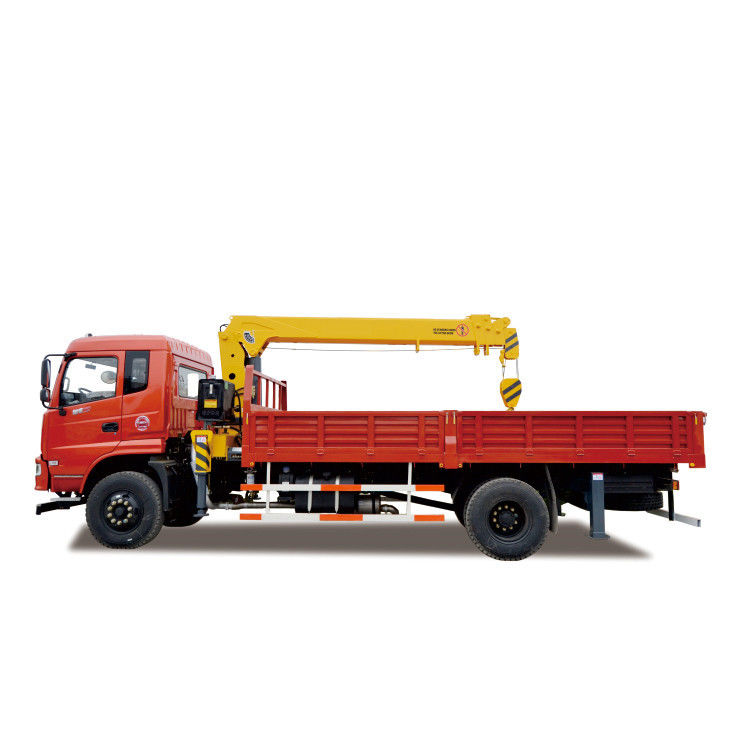 ไฮดรอลิก 6.3 ตัน รถบรรทุก มอนท์เครนตรง Telescopic Arm Stiff Boom Crane สําหรับรถบรรทุก