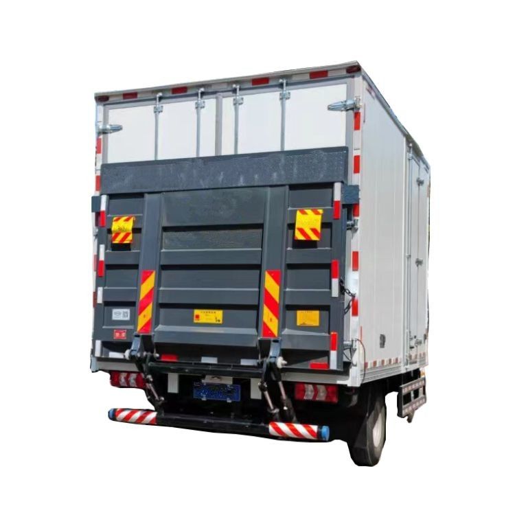 ประเทศจีน ไฮดรอลิก ซิลินเดอร์ 1 ตัน รถบรรทุก Tail Lift Tailboard พร้อมกล่องควบคุมปุ่มกด