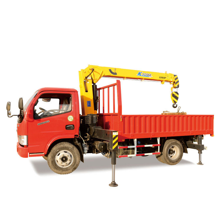 وانت 4x4 دونگفنگ با جرثقیل 5 تن جرثقیل کوچک با جعبه کارگو جرثقیل