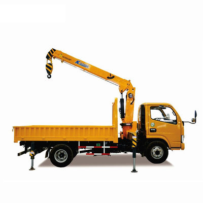 เครนติดรถบรรทุกขนาด 3 ตัน Dongfeng 4x2 เครนควบคุมสําหรับก่อสร้าง