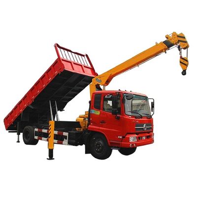 8 ตัน รถบรรทุกไฮดรอลิก ติดตั้ง Telescopic บูมเครนสําหรับภาระหนัก