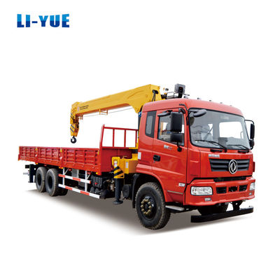 6X4 14 Tons Crane Đường thẳng Telescopic Boom Truck Cầm xe cẩu gắn