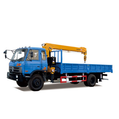 4x2 Dongfeng 6,3 Tonnen Lastwagen Montierter Kran 170 PS Motor Lastwagen Mittlerer Lastwagen mit linkshändigem Fahren